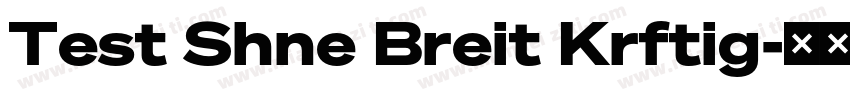 Test Shne Breit Krftig字体转换